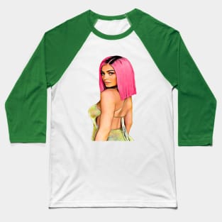 Kylie Jenner Kardashian Keeping Up Pop Lip Baseball T-Shirt